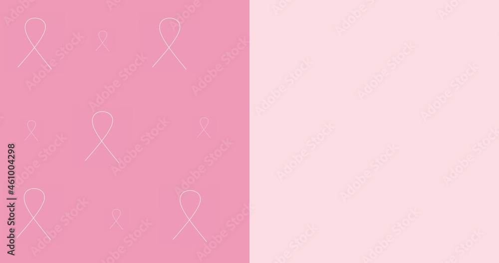 Breast Cancer Awareness month pink background, 