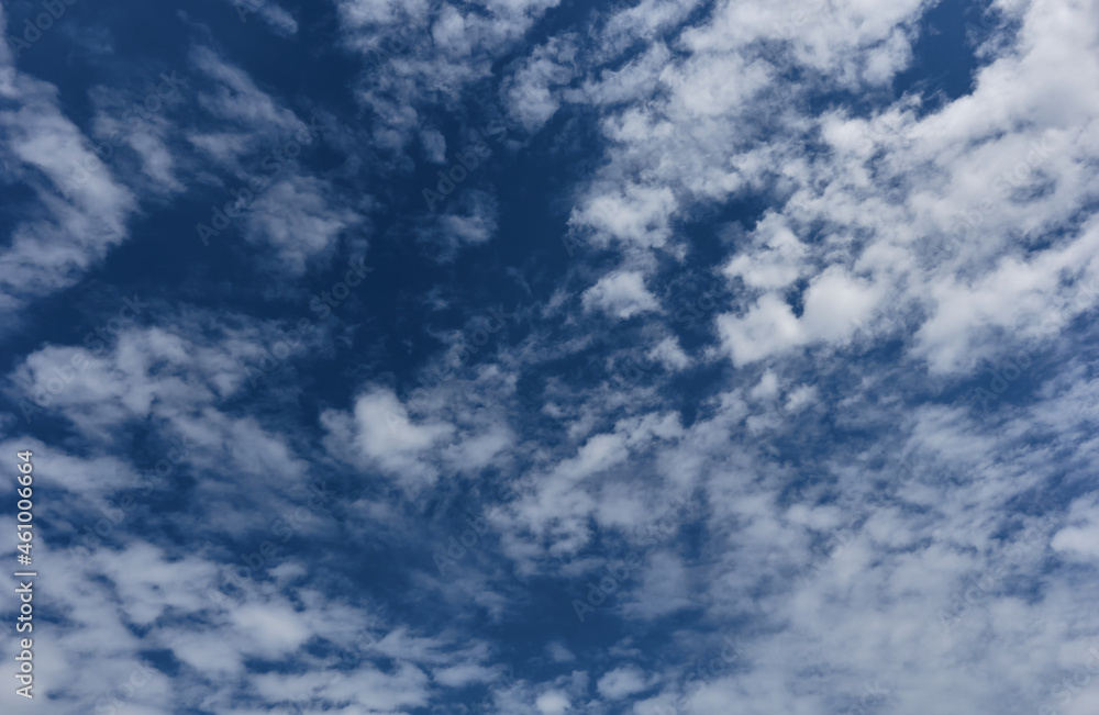 Blue sky and white clouds. 