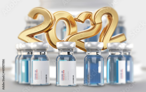 vaccine bottles in a row as...