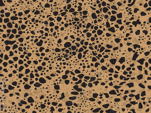 Cheetah spots pattern design. Vector illustration background. Wildlife fur skin design illustration