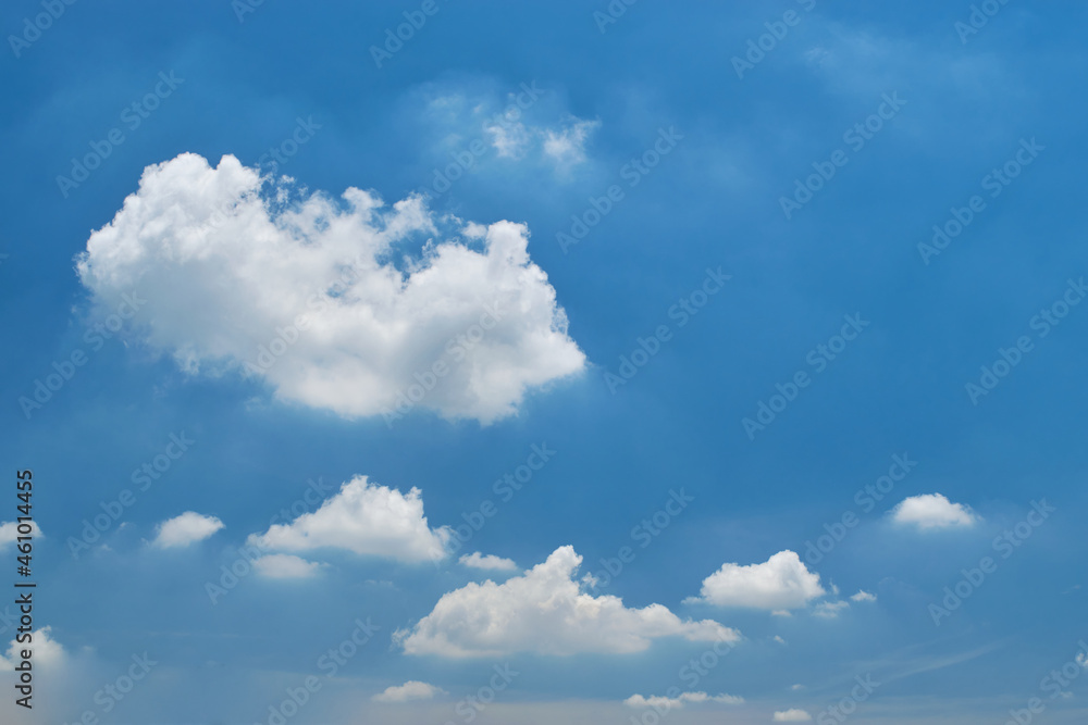 Obraz premium clouds white soft in the vast blue sky