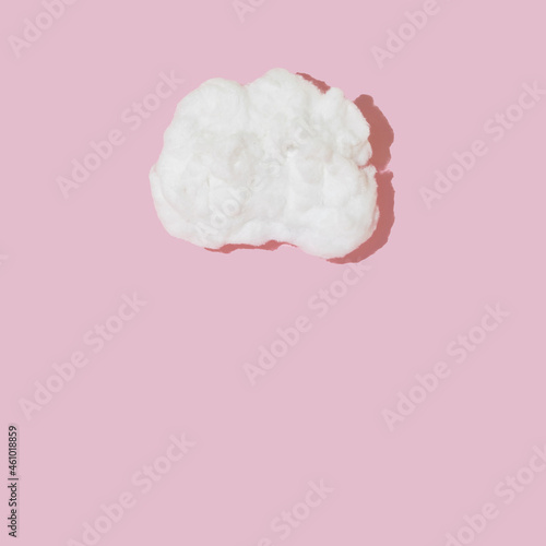 cloud soft on a pink background.concept aesthetic design.imagination abstract sky