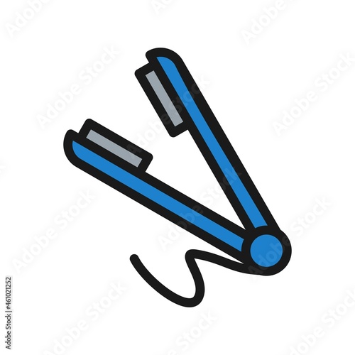 Hair Strainer Line Filled Vector Icon Design