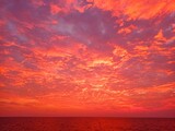 red sky in Cabo de Gata