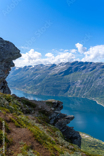 Hiking the famous Dronningstien (the Queen’s route) from, Kinsarvik, the Hardangervidda National Park and Lofthus, Hardanger, Norway.
