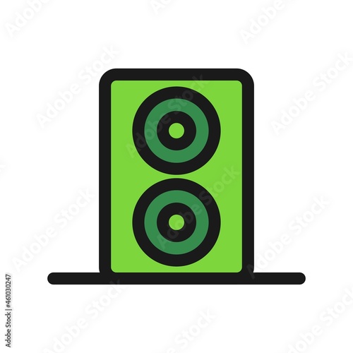 Speaker Line Filled Vector Icon Design photo