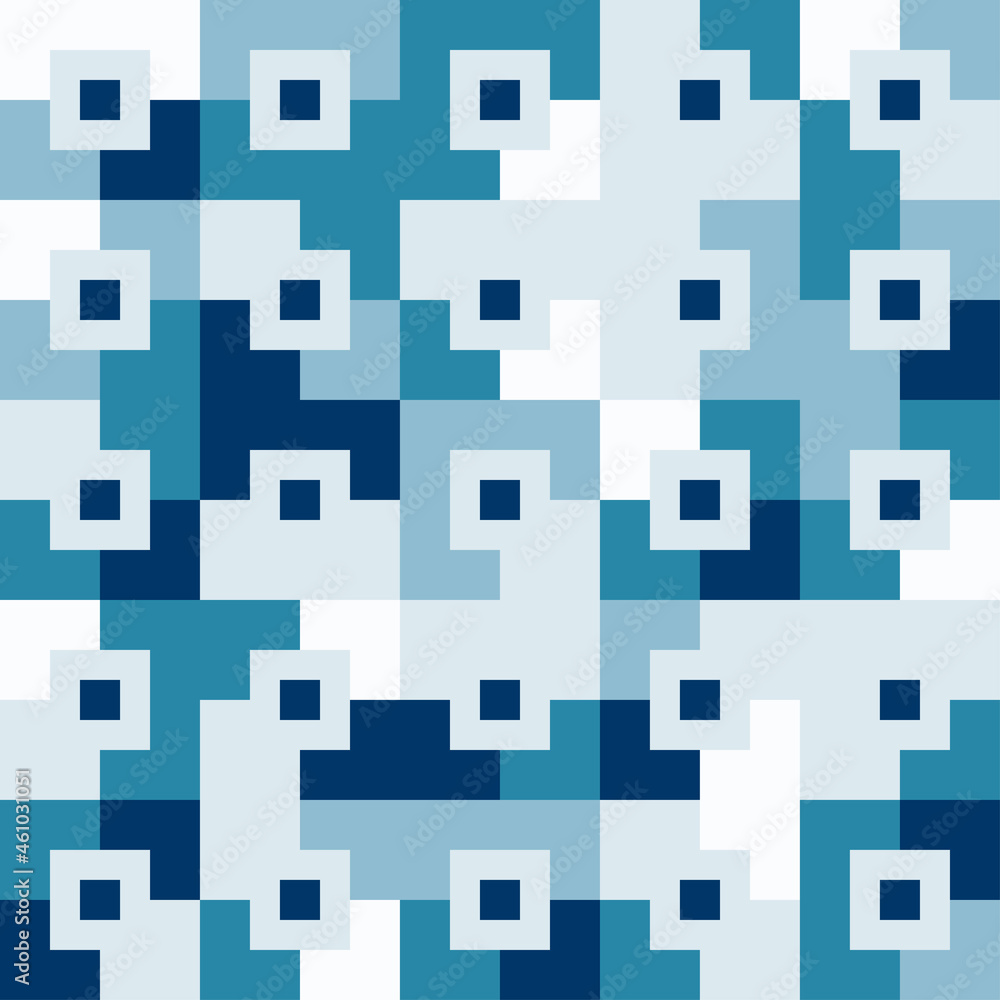 Abstract squares and blocks geometric seamless texture background. Vector illustration Abstract squares and blocks geometric seamless texture background. Vector illustration