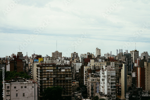 Aerial view of Rosario  Santa Fe  Argentina