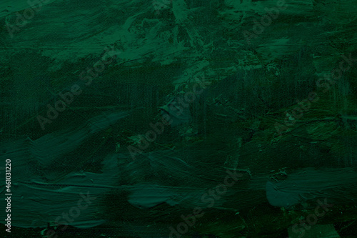 Dark green abstract painting background