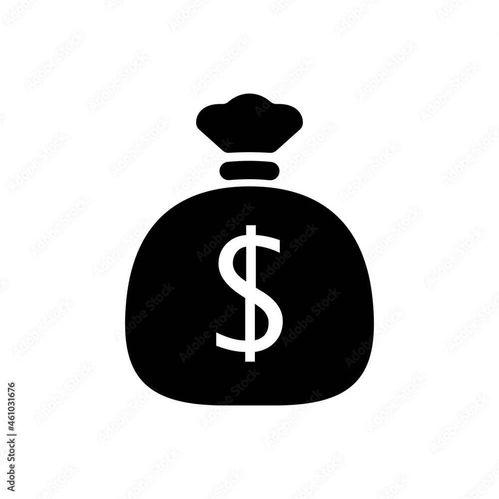 Money Bag vector icon. bank illustration symbol or sign. deposit logo. Money Bag vector icon. bank illustration symbol or sign. deposit logo.