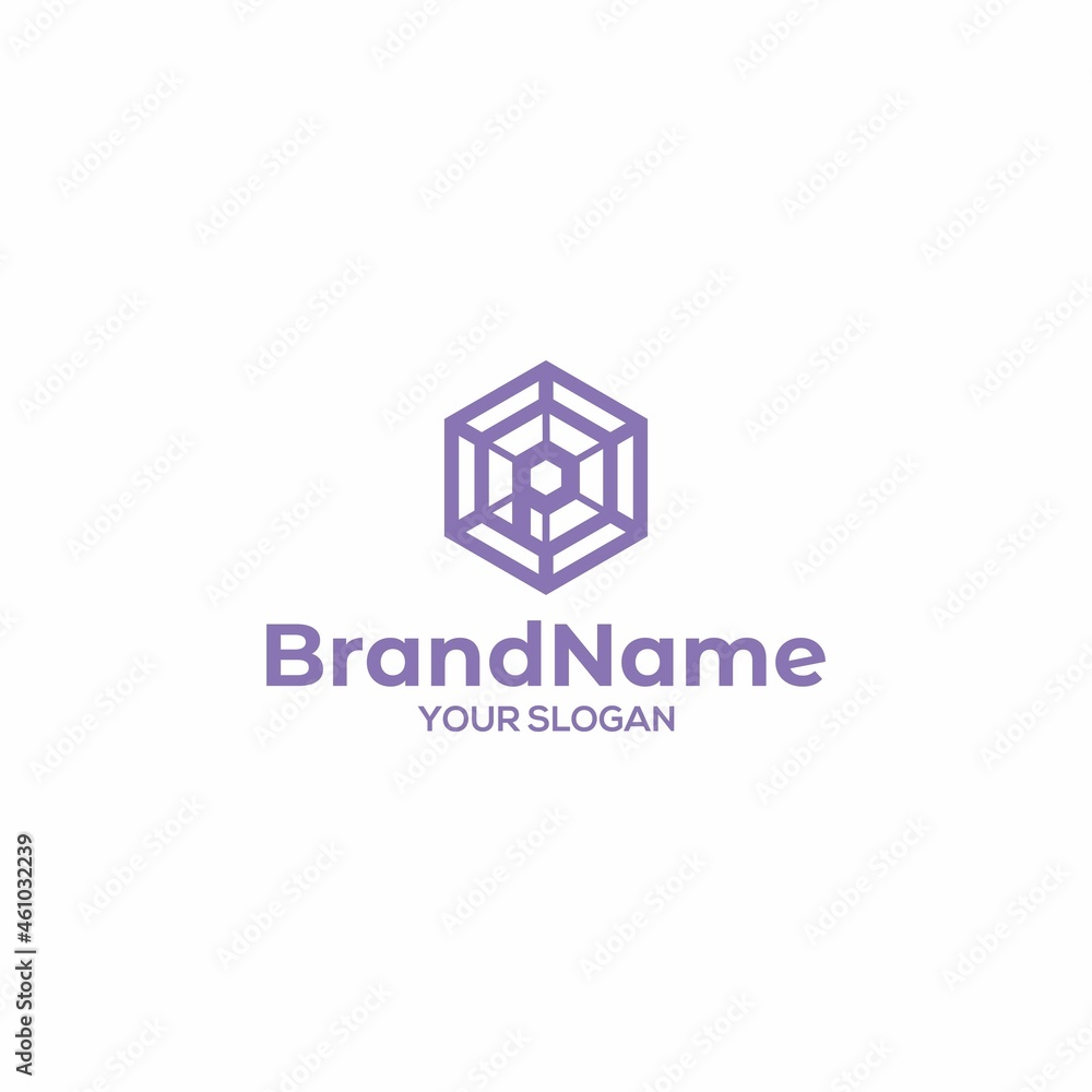 P Spider webs Logo Design Vector P Spider webs Logo Design Vector