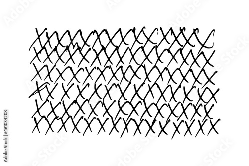 crosses doodle handwritings - vector illustration on white background in flat style. design elements