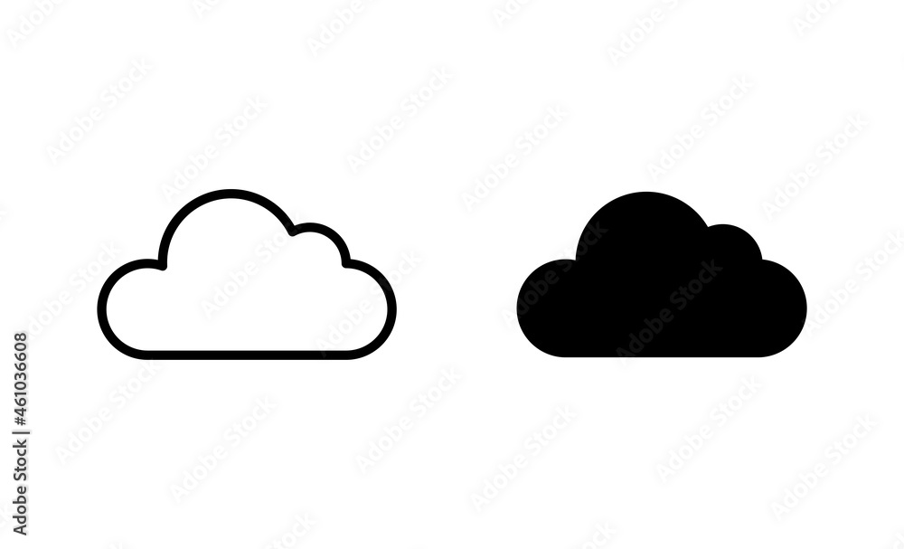cloud icons set. cloud sign and symbol cloud icons set. cloud sign and symbol