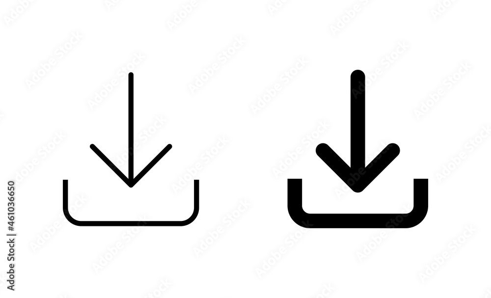 Download icons set. Download sign and symbol Download icons set. Download sign and symbol