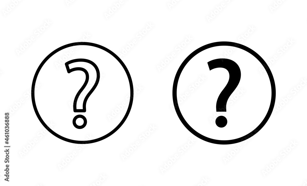 Question icons set. question mark sign and symbol Question icons set. question mark sign and symbol