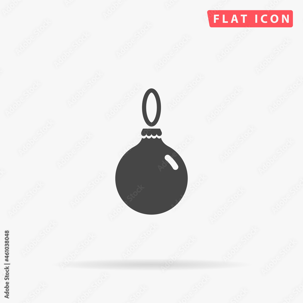 Christmas Ball flat vector icon Christmas Ball flat vector icon