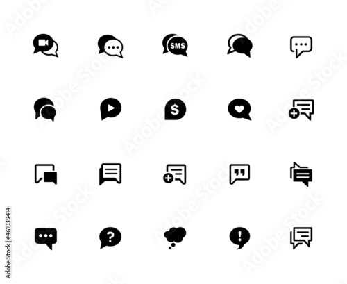 Communication Bubbles - 32px Solid