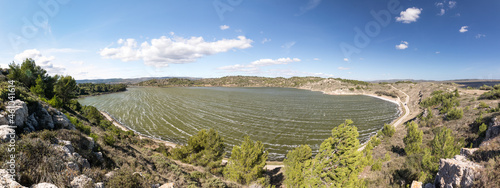 Panoramique de l'étang du Doul à Peyriac de Mer photo