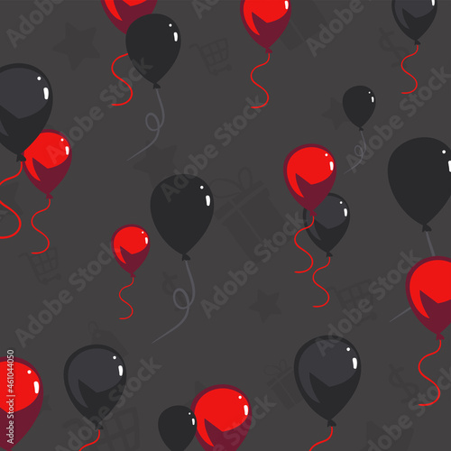 pattern of balloons helium