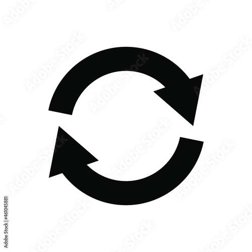 Circle arrows icon vector. refresh illustration sign. reload symbol. connection logo.