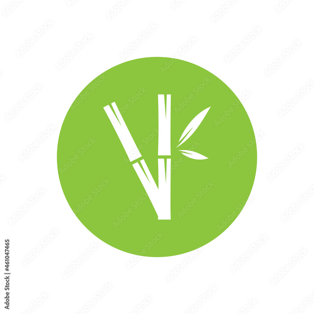 Naklejka premium Bamboo Logo Template vector icon