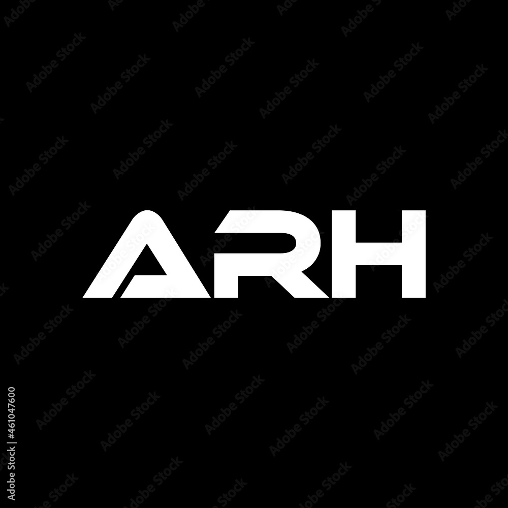 ARH letter logo design with black background in illustrator, vector logo modern alphabet font overlap style. calligraphy designs for logo, Poster, Invitation, etc. ARH letter logo design with black background in illustrator, vector logo modern alphabet font overlap style. calligraphy designs for logo, Poster, Invitation, etc.