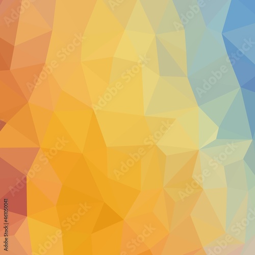 orange and blue triangles background. layout for presentation. eps 10