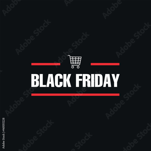 Black Friday banner. Vector illustration	