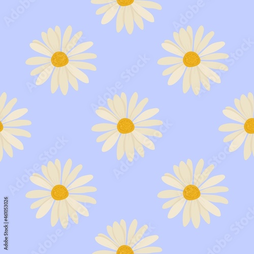 Pastel floral digital paper daisy
