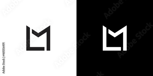 Modern and elegant letter LM initials logo design