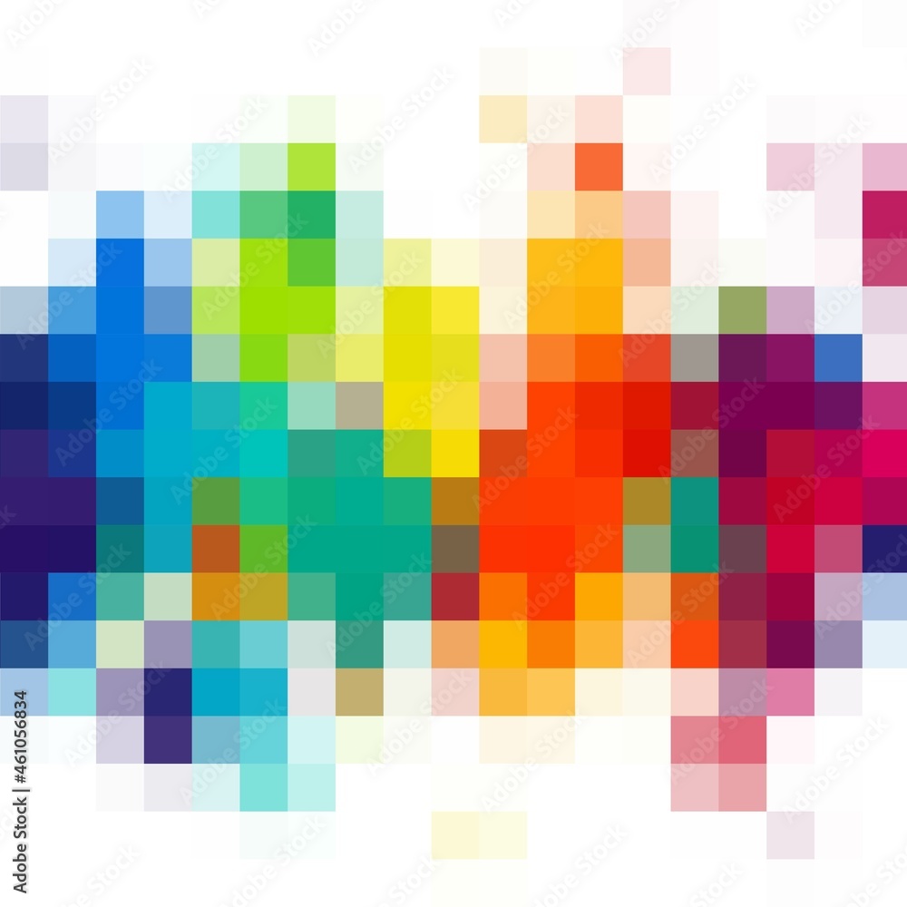Light Multicolor pattern . Rectangles on abstract background with colorful gradient. Rainbow vector. eps 10