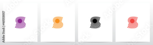 Sun Light On Letter Logo Design S