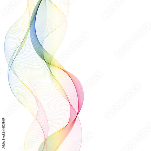 colorful abstract wave. layout for presentation. eps 10