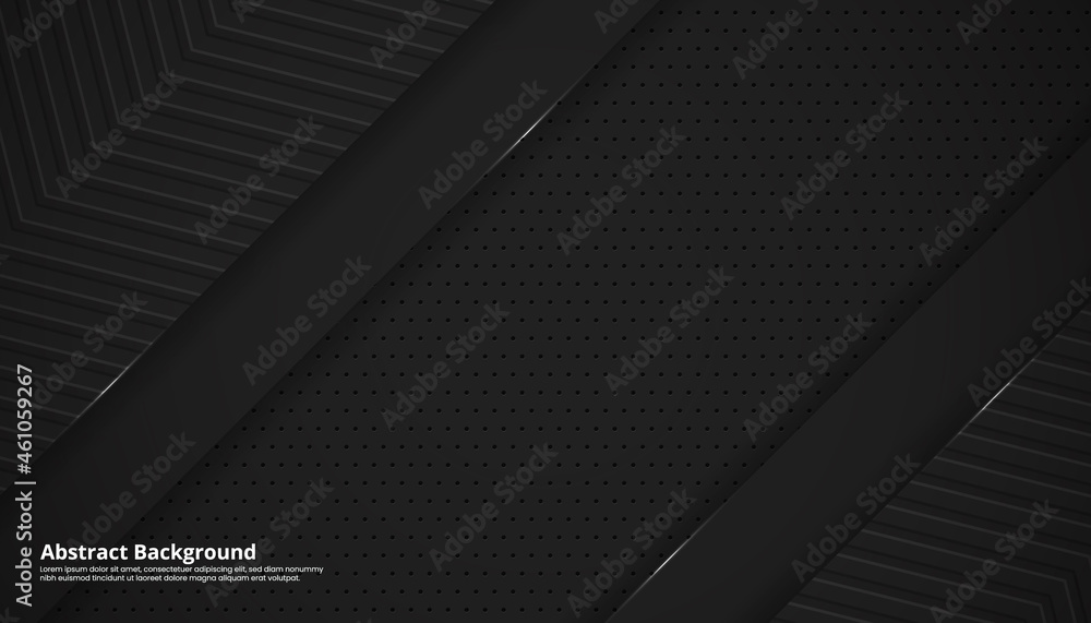 Fototapeta premium Abstract dark black background with copy space