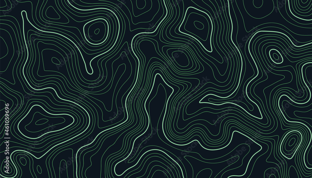 Topographic map contour lines background