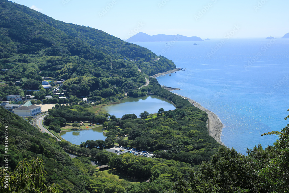 愛媛県愛南町　須ノ川公園キャンプ場周辺の風景