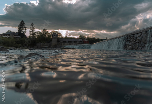 waterfal on the
 water station