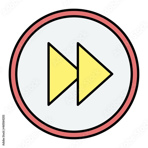 Vector Fast Forward Filled Outline Icon Design Free Download Vector Fast Forward Filled Outline Icon Design - GFXLoad