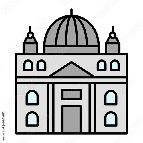 Vector Vaticano Filled Outline Icon Design