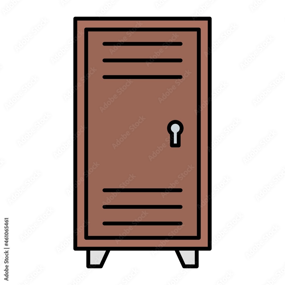 Vector Lockers Filled Outline Icon Design Vector Lockers Filled Outline Icon Design