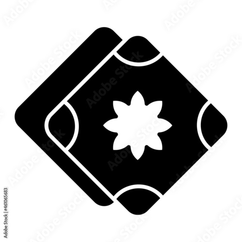 Vector Handkerchief Glyph Icon Design