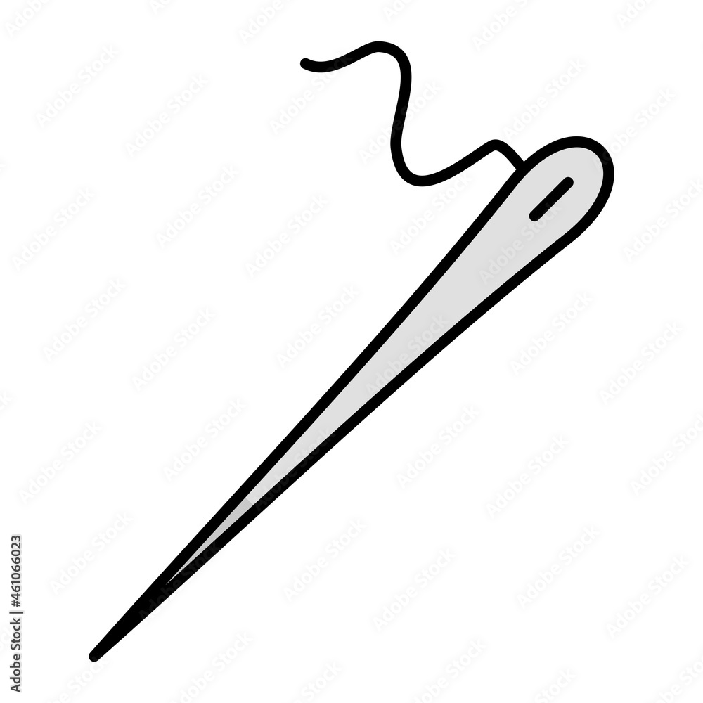 Vector Needles Filled Outline Icon Design Vector Needles Filled Outline Icon Design