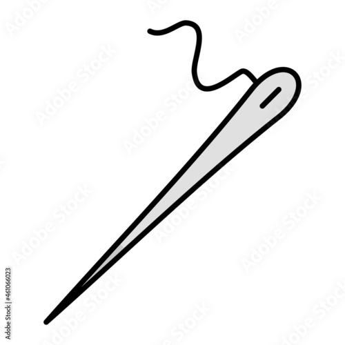 Vector Needles Filled Outline Icon Design