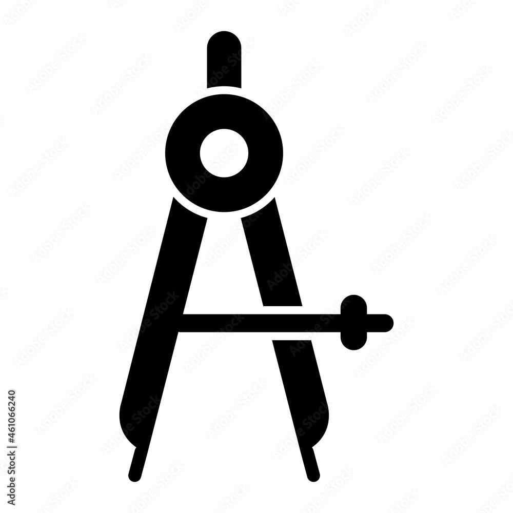 Vector Divider Glyph Icon Design Vector Divider Glyph Icon Design