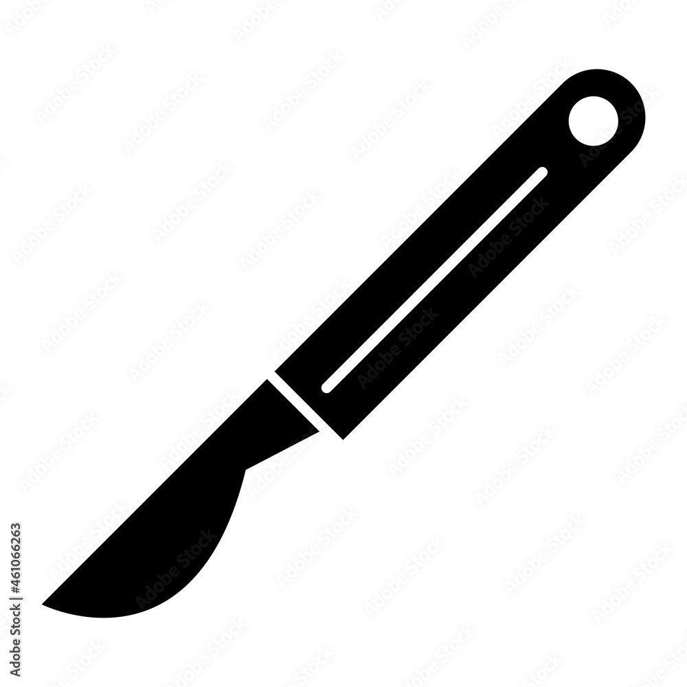 Vector Scalpel Glyph Icon Design Vector Scalpel Glyph Icon Design