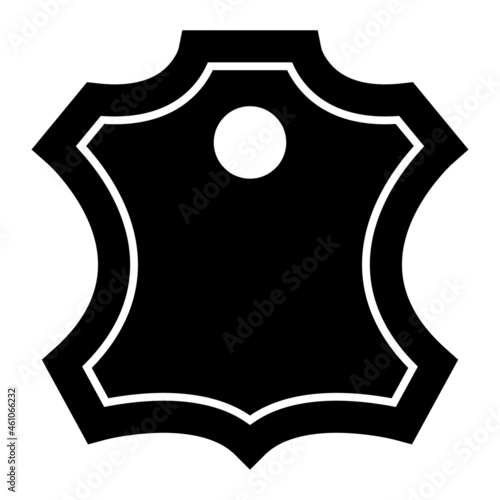 Vector Leather Glyph Icon Design