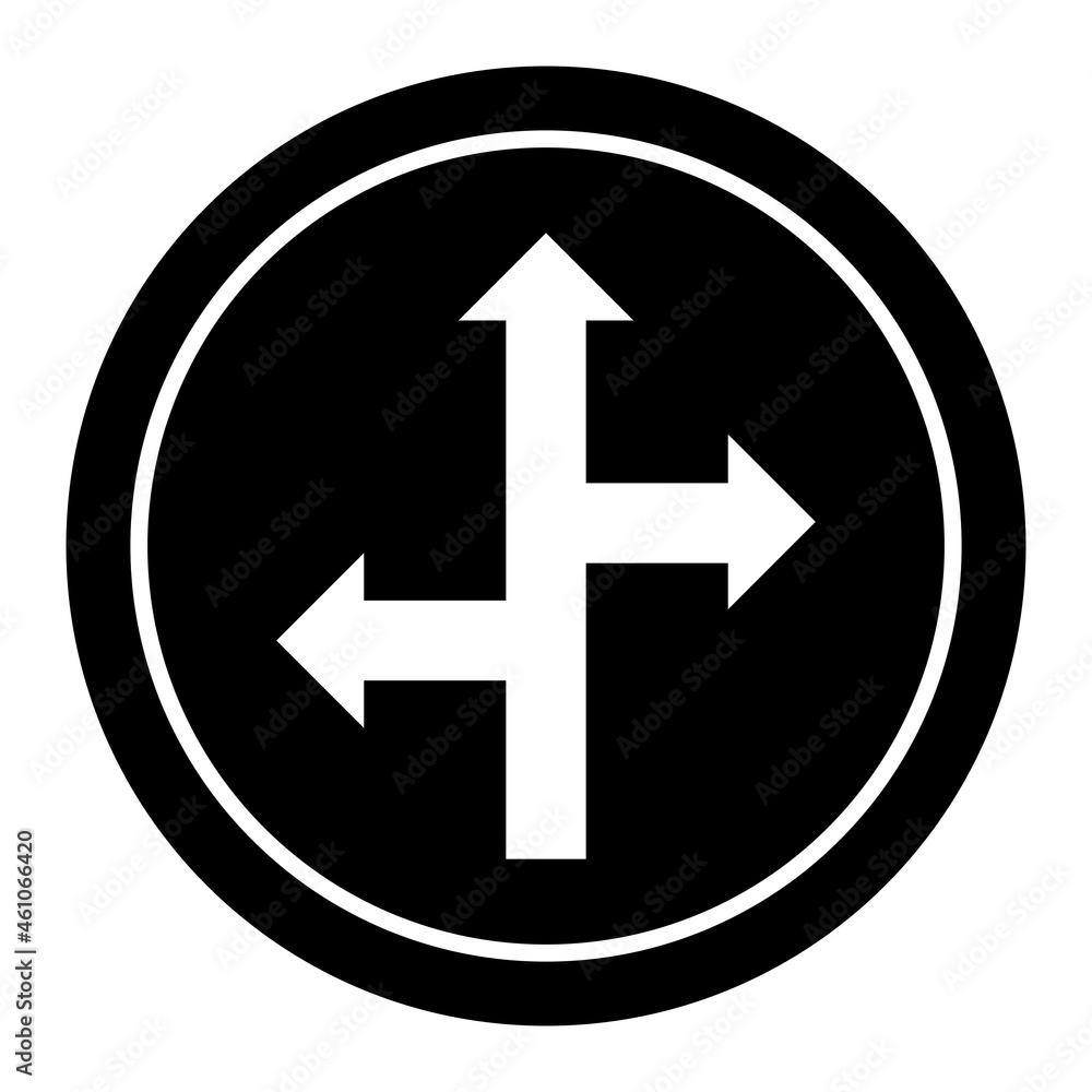 Vector Directions Glyph Icon Design Vector Directions Glyph Icon Design