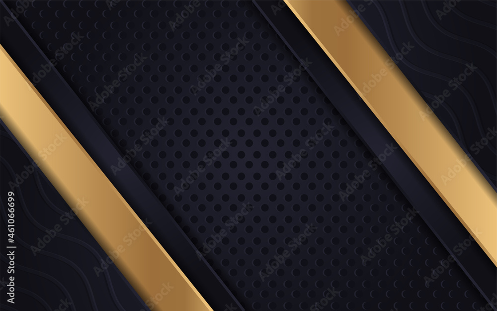 Abstract Futuristic Dark texture Background Combined with Gold Element Abstract Futuristic Dark texture Background Combined with Gold Element