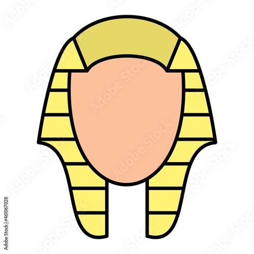 Vector Pharaoh Filled Outline Icon Design