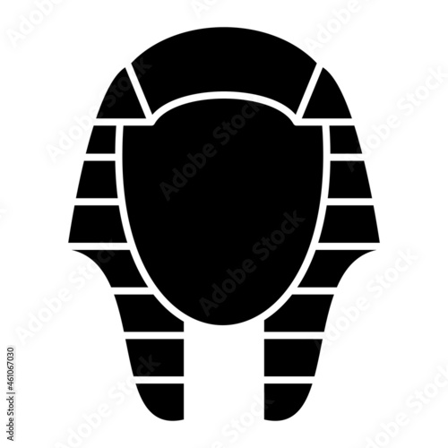 Vector Pharaoh Glyph Icon Design